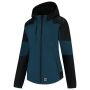 Softshell Capuchon Bicolor Redefined Dames 406119 Teal-Black 3XL
