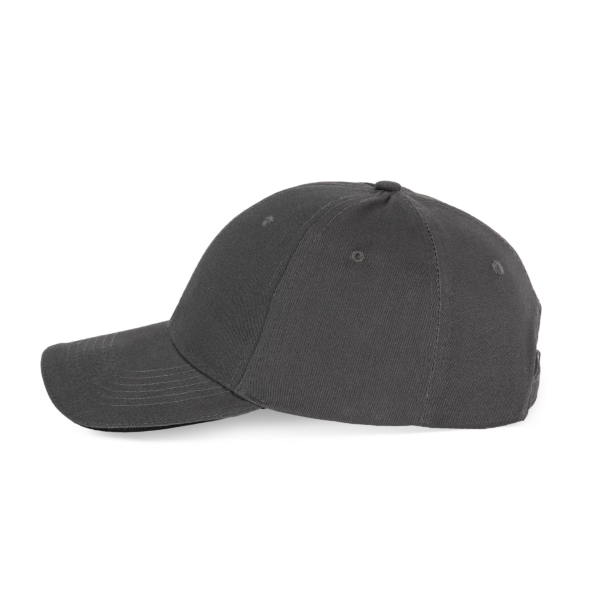 6-Panel-Kappe mit Kontrast-Sandwichschirm Dark Grey / Black One Size 6-Panel-Kappe mit Kontrast-Sandwichschirm Dark Grey / Black One Size