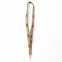 Zeefdruk lanyard van kurk en polyester Zeefdruk lanyard van kurk en polyester