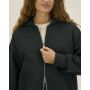 Fronter - Oversized rits hoodie in een gerecycled katoen blend - Black (XS)