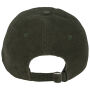 Ecologische uniseks pet met 6 panelen in ribfluweel Organic Khaki One Size