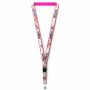 Afneembare polyester keycord met gesublimeerde satijnen overlay