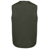 Gevoerde uniseks gilet van polykatoen multizakken Dark Khaki 5XL