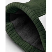 Appliqué Patch Beanie - Black/White - One Size