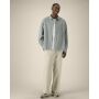 Worker Shirt - Het unisex relaxed overhemd - G. Dyed Misty Grey (XS)