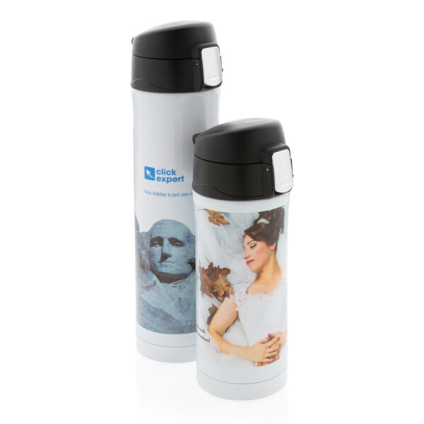 RCS gerecycled roestvrijstalen easy lock lekvrije vacuüm mok, wit RCS gerecycled roestvrijstalen easy lock lekvrije vacuüm mok, wit