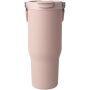 Bronx 900 ml RCS gecertificeerde, vacuüm geïsoleerde beker van gerecycled roestvrij staal en koper met deksel met dubbele functie - Dusty Pink