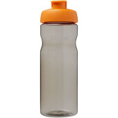 H2O Active® Base Tritan™ 650 ml sportfles met klapdeksel - Houtskool/Oranje