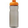 H2O Active® Base Tritan™ 650 ml sportfles met klapdeksel - Houtskool/Oranje