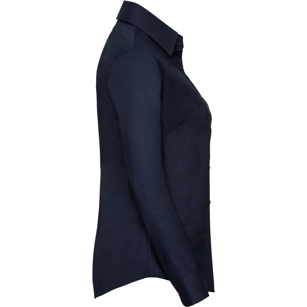 Ladies' Long Sleeve Easy Care Oxford Shirt Bright Navy 4XL Ladies' Long Sleeve Easy Care Oxford Shirt Bright Navy 4XL