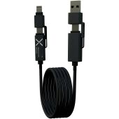 SCX.design C59 magnetische siliconen oplaadkabel van 100 W - Zwart