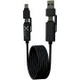 SCX.design C59 magnetische siliconen oplaadkabel van 100 W - Zwart SCX.design C59 magnetische siliconen oplaadkabel van 100 W - Zwart
