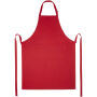 Andrea schort van 240 g/m² met verstelbare nekband - Rood