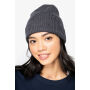 Ecologische uniseks muts van merinoswol Black One Size