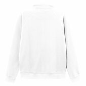 Brickstone unisex full-zip sweater, 280 gr/m² - Wit