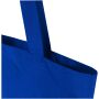 Madras Blend draagtas van 140 g/m² GRS gerecycled katoen 7 l - Koningsblauw