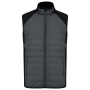 BODYWARMER IN TWEE STOFFEN sporty grey / Black 3XL