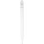Thalaasa balpen van ocean bound plastic (zwarte inkt) - Transparant wit/Wit