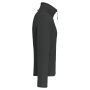 Microfleece met rits en raglanmouwen heren Dark Grey 4XL