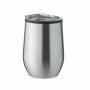 CHIN CHAN - Dubbelwandige reisbeker 350 ml - Mat Zilver
