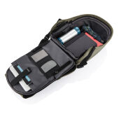 Bobby Hero Small, anti-diefstal rugzak, groen, zwart