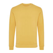 IQONIQ Zion gerecycled katoen sweater, ochre yellow (XXS)