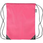rPET polyester (210D) trekkoord rugtas Calix roze