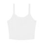 Women's Micro Rib Spaghetti Strap Tank - Solid White Blend - 2XL