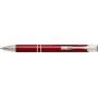 Aluminium balpen Delia rood
