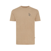 Iqoniq Manuel gerecycled katoen t-shirt ongeverfd, heather brown (S)