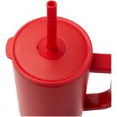Brady 900 ml RCS gecertificeerde geïsoleerde beker met siliconen rietje - Rood