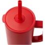 Brady 900 ml RCS gecertificeerde geïsoleerde beker met siliconen rietje - Rood