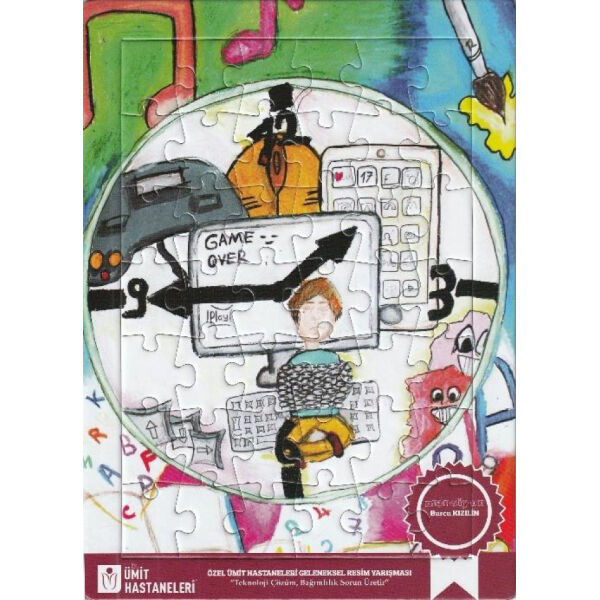 Puzzel 19 x27 cm dubbelzijdig