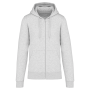 Ecologische herensweater met capuchon en ritssluiting Ash Heather XS