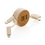 Kurk 6-in-1 oprolbare kabel, khaki