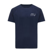 IQONIQ Tikal gerecycled polyester sneldrogend sport t-shirt, donkerblauw (XXXL)
