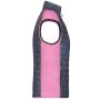 Ladies' Knitted Hybrid Vest pink melange/anthracite melange S