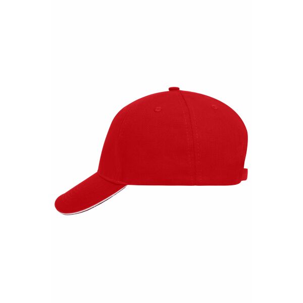 5 Panel Sandwich Cap red/white one size 5 Panel Sandwich Cap red/white one size
