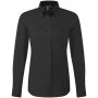 Ladies Supreme Long Sleeve Oxford Shirt, Black, 5XL, Premier