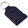 Sleutelhanger P02491, Leder, Blauw