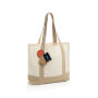SHOP LOCAL AWARE™ recycled cotton 350gsm Tote bag, gebroken wit SHOP LOCAL AWARE™ recycled cotton 350gsm Tote bag, gebroken wit