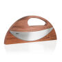AdHoc Wave Universeel hakmes en pizzasnijder, bruin