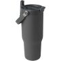 Bronx 900 ml RCS gecertificeerde, vacuüm geïsoleerde beker van gerecycled roestvrij staal en koper met deksel met dubbele functie - Grijs