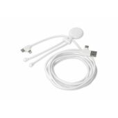 2092 - Xoopar Mr Bio Long 60 W PD Multi Oplaadkabel 2 Meter   - Wit