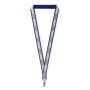 Polyester keycord met reflecterende overlay Polyester keycord met reflecterende overlay