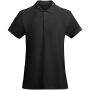 Prince biologisch katoenen damespolo met korte mouwen - Zwart - 3XL