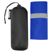 Pieter ultra lichtgewicht en sneldrogende handdoek van gerecycled PET 130 x 80 cm - Process blue