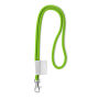 Polyester 2-kleurige koord-lanyard met full color label