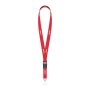 Afneembare polyester lanyard in Pantone-kleur met zeefdruk en ovale haak Afneembare polyester lanyard in Pantone-kleur met zeefdruk en ovale haak