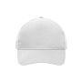 5 Panel Cap Heavy Cotton white one size